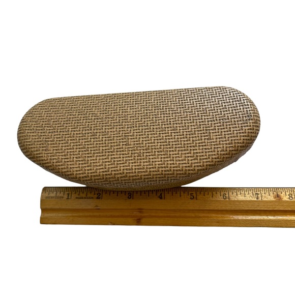 Maui Jim sunglass case Basket Weave Hard Clamshell CASE ONLY - Picture 6 of 8